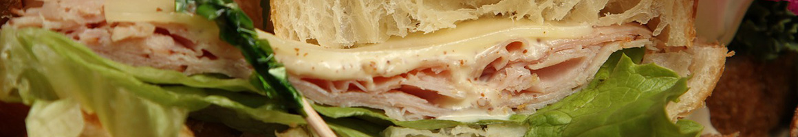 Eating Deli Sandwich Cafe at The 9W Market restaurant in Palisades, NY.